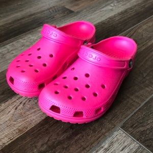 Hot Pink Crocs W8